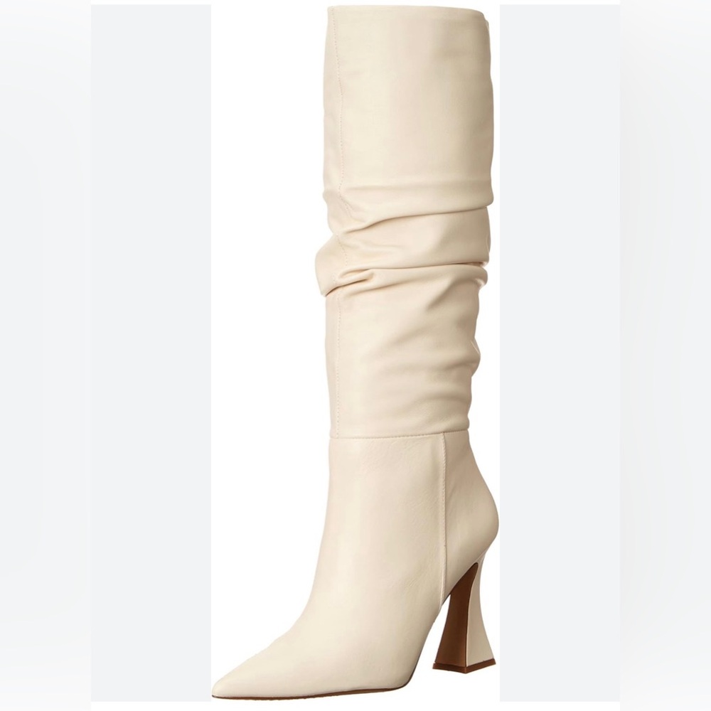 Dolce Vita Cream Knee-High Boots Wide Calf